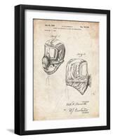 PP1071-Vintage Parchment Sub Zero Mask Patent Poster-Cole Borders-Framed Giclee Print