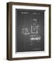 PP1072-Black Grid Super Nintendo Console Remote and Cartridge Patent Poster-Cole Borders-Framed Giclee Print