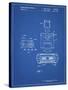 PP1072-Blueprint Super Nintendo Console Remote and Cartridge Patent Poster-Cole Borders-Stretched Canvas