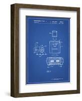 PP1072-Blueprint Super Nintendo Console Remote and Cartridge Patent Poster-Cole Borders-Framed Giclee Print