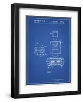 PP1072-Blueprint Super Nintendo Console Remote and Cartridge Patent Poster-Cole Borders-Framed Giclee Print