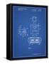PP1072-Blueprint Super Nintendo Console Remote and Cartridge Patent Poster-Cole Borders-Framed Stretched Canvas