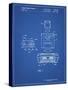 PP1072-Blueprint Super Nintendo Console Remote and Cartridge Patent Poster-Cole Borders-Stretched Canvas