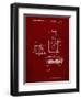 PP1072-Burgundy Super Nintendo Console Remote and Cartridge Patent Poster-Cole Borders-Framed Premium Giclee Print