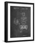 PP1072-Chalkboard Super Nintendo Console Remote and Cartridge Patent Poster-Cole Borders-Framed Giclee Print