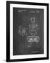 PP1072-Chalkboard Super Nintendo Console Remote and Cartridge Patent Poster-Cole Borders-Framed Giclee Print