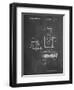 PP1072-Chalkboard Super Nintendo Console Remote and Cartridge Patent Poster-Cole Borders-Framed Giclee Print