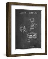 PP1072-Chalkboard Super Nintendo Console Remote and Cartridge Patent Poster-Cole Borders-Framed Premium Giclee Print