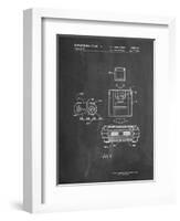 PP1072-Chalkboard Super Nintendo Console Remote and Cartridge Patent Poster-Cole Borders-Framed Premium Giclee Print