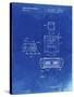 PP1072-Faded Blueprint Super Nintendo Console Remote and Cartridge Patent Poster-Cole Borders-Stretched Canvas