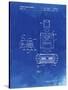 PP1072-Faded Blueprint Super Nintendo Console Remote and Cartridge Patent Poster-Cole Borders-Stretched Canvas