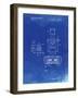 PP1072-Faded Blueprint Super Nintendo Console Remote and Cartridge Patent Poster-Cole Borders-Framed Giclee Print