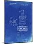 PP1072-Faded Blueprint Super Nintendo Console Remote and Cartridge Patent Poster-Cole Borders-Mounted Giclee Print