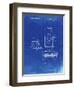 PP1072-Faded Blueprint Super Nintendo Console Remote and Cartridge Patent Poster-Cole Borders-Framed Premium Giclee Print