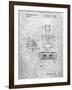 PP1072-Slate Super Nintendo Console Remote and Cartridge Patent Poster-Cole Borders-Framed Giclee Print