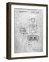 PP1072-Slate Super Nintendo Console Remote and Cartridge Patent Poster-Cole Borders-Framed Giclee Print