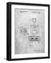 PP1072-Slate Super Nintendo Console Remote and Cartridge Patent Poster-Cole Borders-Framed Giclee Print