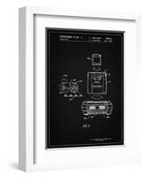 PP1072-Vintage Black Super Nintendo Console Remote and Cartridge Patent Poster-Cole Borders-Framed Giclee Print