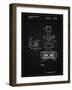 PP1072-Vintage Black Super Nintendo Console Remote and Cartridge Patent Poster-Cole Borders-Framed Giclee Print