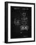 PP1072-Vintage Black Super Nintendo Console Remote and Cartridge Patent Poster-Cole Borders-Framed Giclee Print