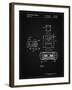 PP1072-Vintage Black Super Nintendo Console Remote and Cartridge Patent Poster-Cole Borders-Framed Giclee Print