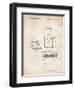 PP1072-Vintage Parchment Super Nintendo Console Remote and Cartridge Patent Poster-Cole Borders-Framed Premium Giclee Print