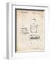 PP1072-Vintage Parchment Super Nintendo Console Remote and Cartridge Patent Poster-Cole Borders-Framed Giclee Print