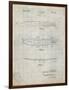 PP1073-Antique Grid Parchment Surfboard 1965 Patent Poster-Cole Borders-Framed Giclee Print