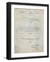 PP1073-Antique Grid Parchment Surfboard 1965 Patent Poster-Cole Borders-Framed Giclee Print