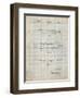 PP1073-Antique Grid Parchment Surfboard 1965 Patent Poster-Cole Borders-Framed Premium Giclee Print