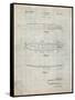 PP1073-Antique Grid Parchment Surfboard 1965 Patent Poster-Cole Borders-Framed Stretched Canvas