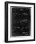 PP1073-Black Grunge Surfboard 1965 Patent Poster-Cole Borders-Framed Giclee Print