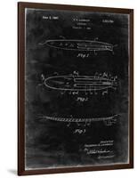 PP1073-Black Grunge Surfboard 1965 Patent Poster-Cole Borders-Framed Premium Giclee Print