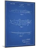 PP1073-Blueprint Surfboard 1965 Patent Poster-Cole Borders-Mounted Giclee Print