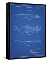 PP1073-Blueprint Surfboard 1965 Patent Poster-Cole Borders-Framed Stretched Canvas