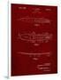 PP1073-Burgundy Surfboard 1965 Patent Poster-Cole Borders-Framed Premium Giclee Print