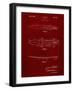 PP1073-Burgundy Surfboard 1965 Patent Poster-Cole Borders-Framed Giclee Print