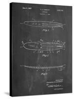 PP1073-Chalkboard Surfboard 1965 Patent Poster-Cole Borders-Stretched Canvas