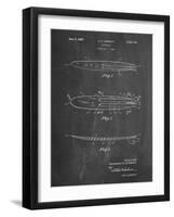 PP1073-Chalkboard Surfboard 1965 Patent Poster-Cole Borders-Framed Giclee Print