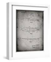 PP1073-Faded Grey Surfboard 1965 Patent Poster-Cole Borders-Framed Premium Giclee Print
