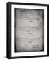 PP1073-Faded Grey Surfboard 1965 Patent Poster-Cole Borders-Framed Giclee Print
