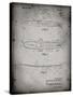 PP1073-Faded Grey Surfboard 1965 Patent Poster-Cole Borders-Stretched Canvas