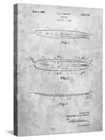 PP1073-Slate Surfboard 1965 Patent Poster-Cole Borders-Stretched Canvas