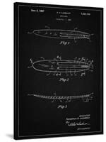 PP1073-Vintage Black Surfboard 1965 Patent Poster-Cole Borders-Stretched Canvas