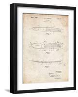 PP1073-Vintage Parchment Surfboard 1965 Patent Poster-Cole Borders-Framed Giclee Print