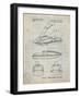 PP1076-Antique Grid Parchment Suzuki Jet Ski Patent Poster-Cole Borders-Framed Giclee Print