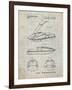 PP1076-Antique Grid Parchment Suzuki Jet Ski Patent Poster-Cole Borders-Framed Giclee Print