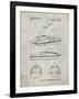 PP1076-Antique Grid Parchment Suzuki Jet Ski Patent Poster-Cole Borders-Framed Giclee Print