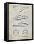 PP1076-Antique Grid Parchment Suzuki Jet Ski Patent Poster-Cole Borders-Framed Stretched Canvas