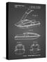 PP1076-Black Grid Suzuki Jet Ski Patent Poster-Cole Borders-Stretched Canvas
